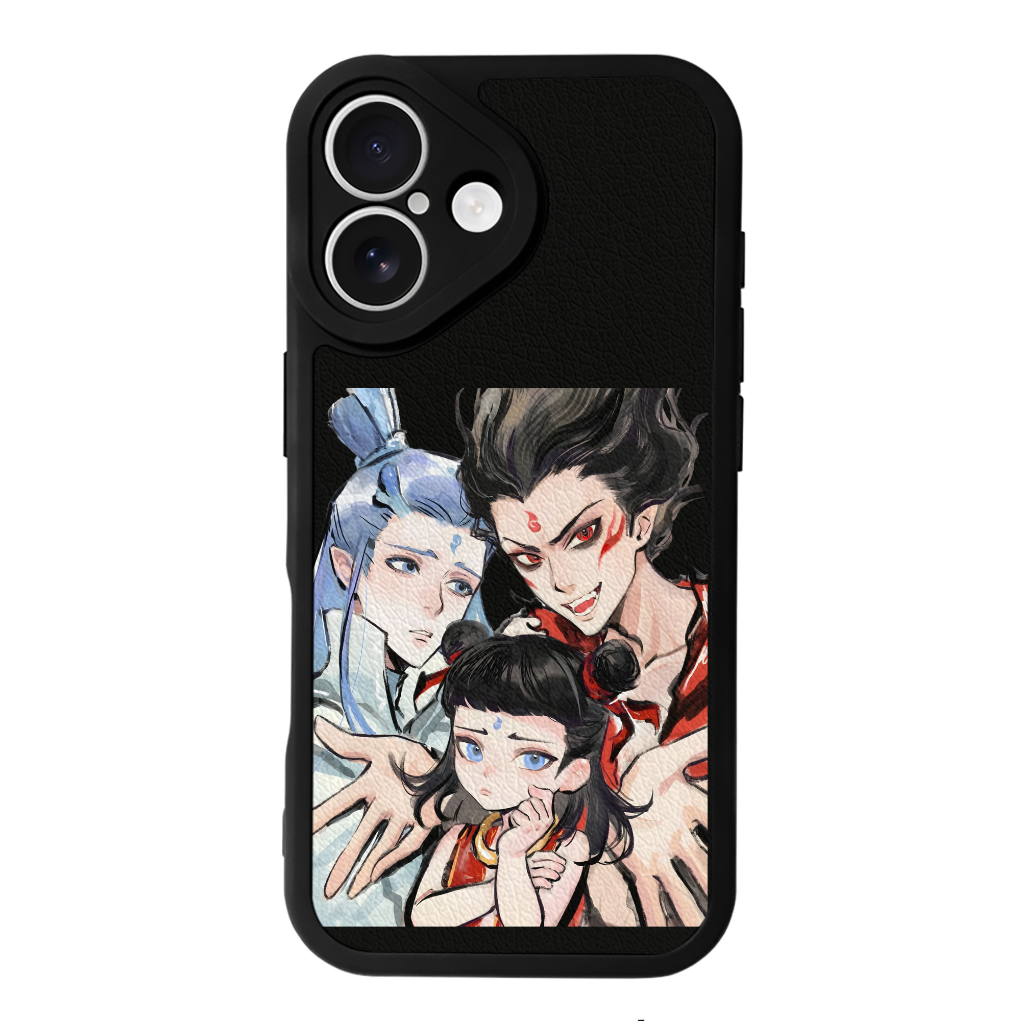 （画像用） Ne Zha 2 ナタ 魔童の大暴れ 【iPhone 16シリーズ対応】シリコンスマホケース（レザー調） 材質：シリコン